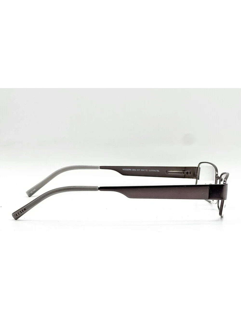 B.M.E.C. Modern Big Hit Matte Gunmetal Authentic Eyeglasses 55-17-145